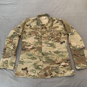 Army Combat Uniform Coat Mens Medium X-Long Multicam Camo Ripstop Tactical Milit